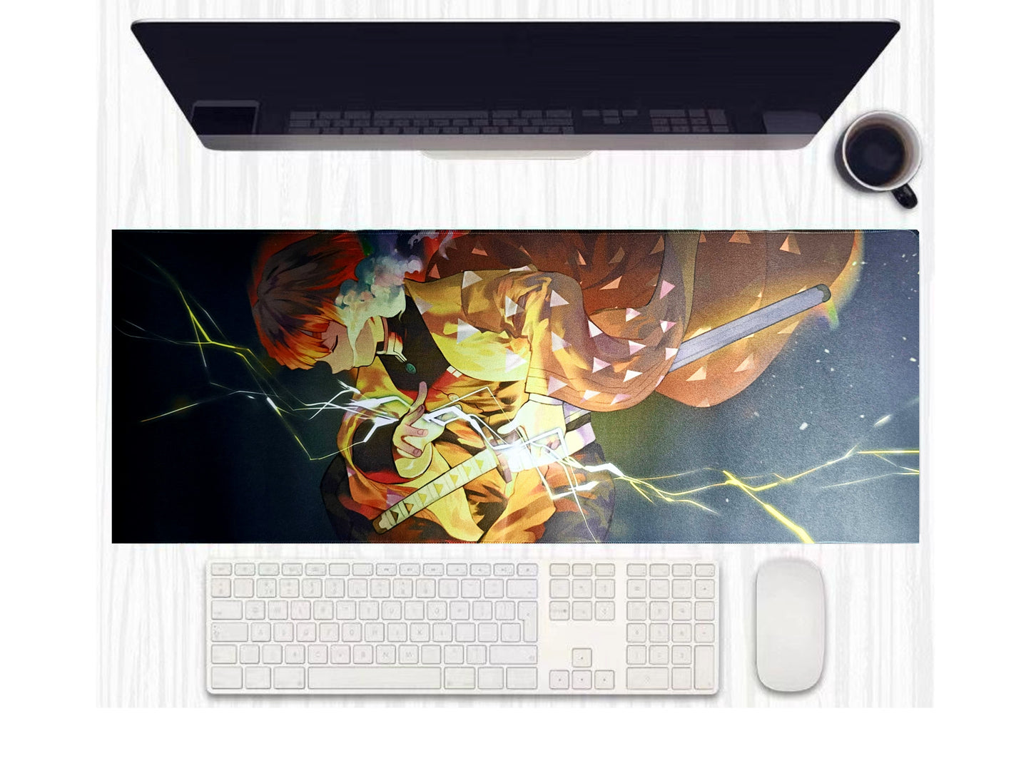 Zenitsu Demon Slayer Desk Mat