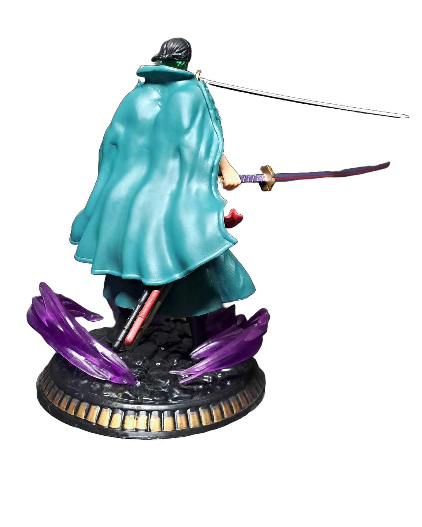 ZORO PURPLE FLAMES FIGURINE - 21CM ONE PIECE COLLECTIBLE