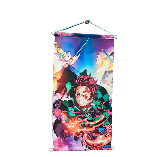 Tanjiro Flame Blade Wall Scroll